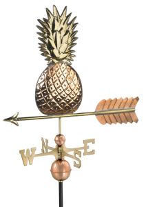 polished copper pineapple weathervane