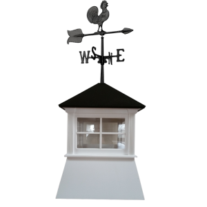 SPIRE CUPOLA WITH ALUMINUM ROOSTER WEATHERVANE (MCB4SW-TP-R)