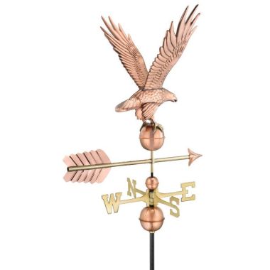 freedom eagle weathervane - polished copper (1970p)