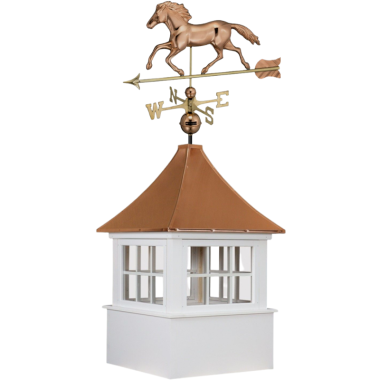 carlisle cupola with smithsonian horse weathervane