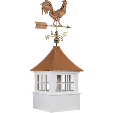 carlisle cupola with smithsonian rooster weathervane