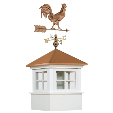 ellsworth cupola with smithsonian rooster weathervane