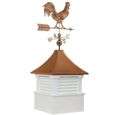 morton cupola with smithsonian rooster weathervane
