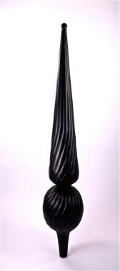 dalvento "florentine" finial - black matte (mini)