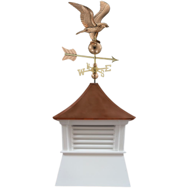 marquee cupola with eagle weathervane