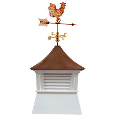 marquee cupola with rooster weathervane
