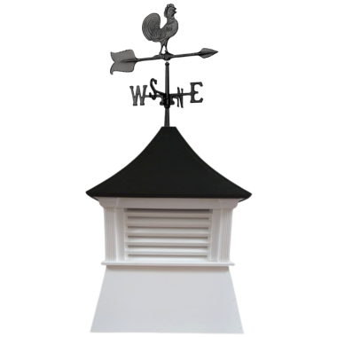 noble cupola with aluminum rooster weathervane