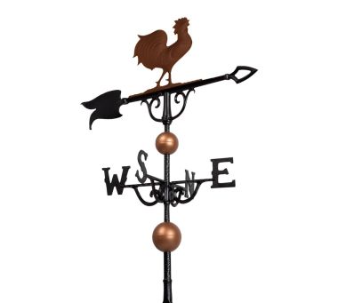 Large Aluminum Rooster Weathervane - AWV-65046