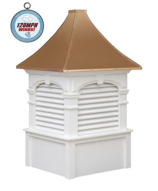 alexander cupola with we withstand 120mph winds logo