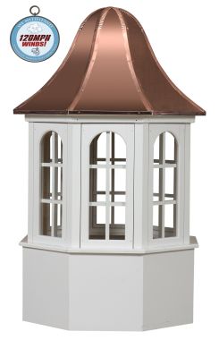 villa cupola with we withstand 120mph winds logo