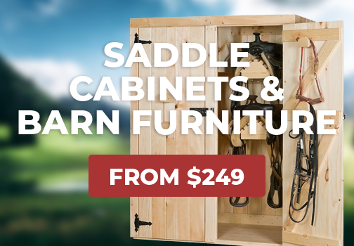 Saddle Cabinets & Barn Furniture from $99 overlaid a saddle cabinet
